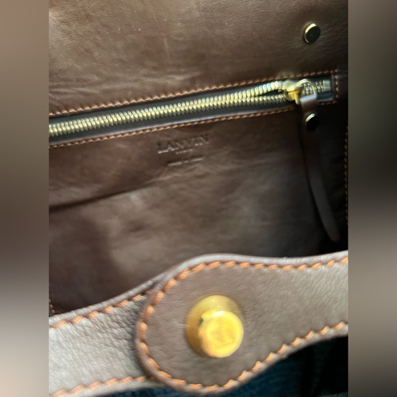 Lanvin Tote Carryall w Gorgeous Hardware Very Good Condition - Picture 9 of 16